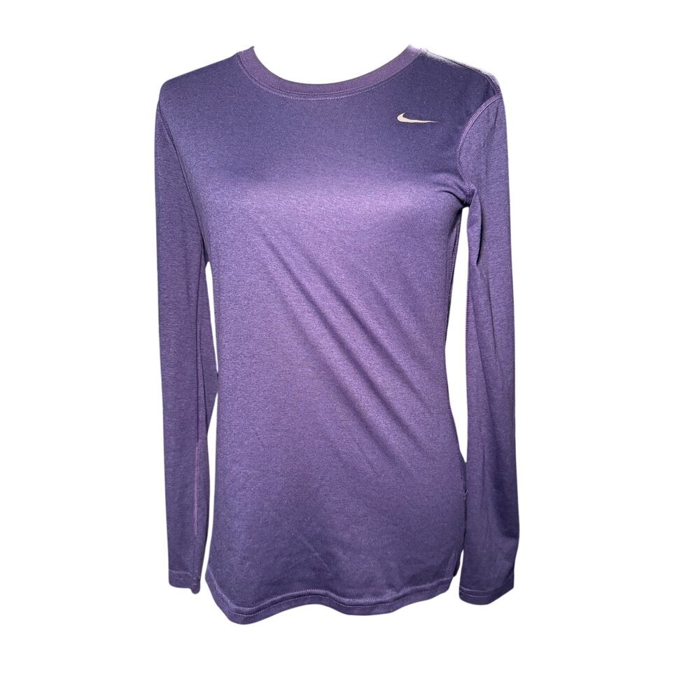 Nike Women's Dri-FIT Training Long Sleeve Shirt, Purple, Size Small, NWT